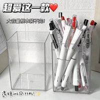 INS Style Acrylic Transparent Pen Holder for Desk Organization