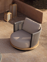 Outdoor Wicker Modular Sofa Set for Patio Garden Villa Hotel Sunroom, Weatherproof Rattan Furniture