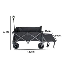 Foldable Outdoor Camping Cart with All-Terrain Wheels and Rear Opening