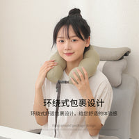 U-Shaped Memory Foam Neck Pillow for Travel and Office