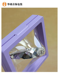 PE Film Suspension Jewelry Display Box Anti-oxidation Transparent Storage for Bracelets Necklaces Earrings