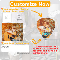 Custom Printed ABS Heart-Shaped Guitar Picks