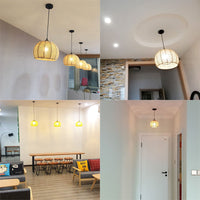 Industrial Hemp Rope Sphere Chandelier for Dining Room Bedroom Bar
