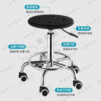 Medical Stainless Steel Hydraulic Lift Stool with PU Seat for Lab and Clinic