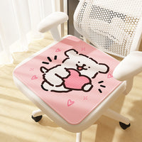 Summer Ice Silk Seat Cushion for Office Chairs and Students, Breathable Cooling Pad