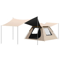 Blackout Tent and Tarp Combo for Camping, Portable Automatic Pop-Up Outdoor Picnic Shelter