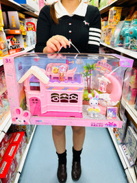Sini Rabbit Adventure Life Series Dollhouse Playset with Furniture and Accessories