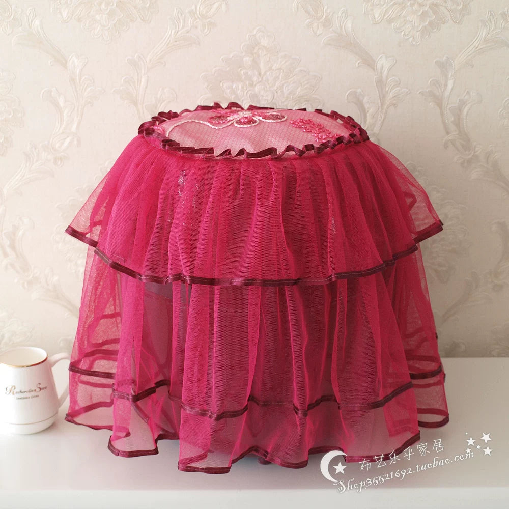 Lace Embroidered Air Fryer Cover Dustproof Multi-use Appliance Protector