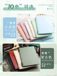 A4/B5 Loose Leaf Notebook Cover with Binder Rings, DIY Detachable Soft Plastic Shell for Refillable Journals