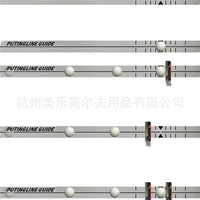 Golf Putting Alignment Mirror Training Aid with Guide Ruler