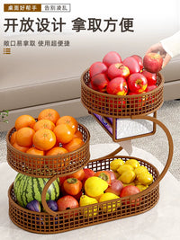Multi-layer Fruit Plate Snack Storage Tray for Living Room Coffee Table