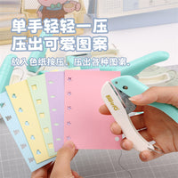 Handheld Hole Puncher for Loose-Leaf Binders and Cards, 1.5-5mm Round Hole Punch