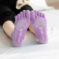 Women's Cotton Non-Slip Toeless Yoga Pilates Socks with Arch Support for Fitness Dance
