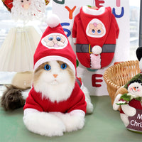 Christmas Reindeer Pet Dog Cat Winter Cotton Vest Coat for Small Medium Large Breeds