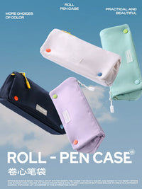 Never Cabbage Pencil Case Large Capacity High Aesthetic Minimalist Solid Color Korean Style for Middle School Students