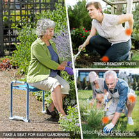 Garden Kneeler and Seat with Tools Pouch