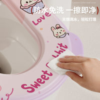 Reusable Toilet Seat Cover Cushion, U-Shaped, Waterproof, Washable, All-Season Toilet Seat Pad