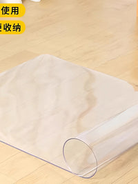 Transparent PVC Floor Protector Mat for Office Chair, Living Room, and Entryway - Waterproof & Non-Slip