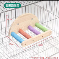 Parrot Cage Feeder Stand Play Toy Nail Trimming Food Box Bird Cage Accessories Feeder