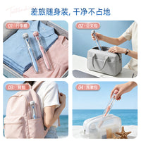 Portable Toothbrush Travel Case with Lid, Minimalist Design, Dustproof Toothbrush Holder for Home and Travel