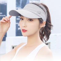 Quick-Dry UV Protection Sun Hat for Women, Lightweight Breathable Outdoor Sports Visor with Extended Brim