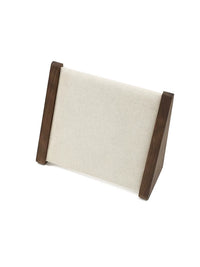 Walnut & Linen Jewelry Display Stand for Necklaces, Bracelets, Earrings, Rings