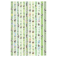 Cute Panda Star Pattern Double-Sided Origami Paper for Lucky Stars