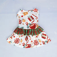 Pet Christmas Plaid Dress for Dogs