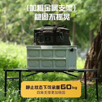 Portable Outdoor Folding Table Lightweight Camping Picnic BBQ Desk with Optional Grill and Accessories