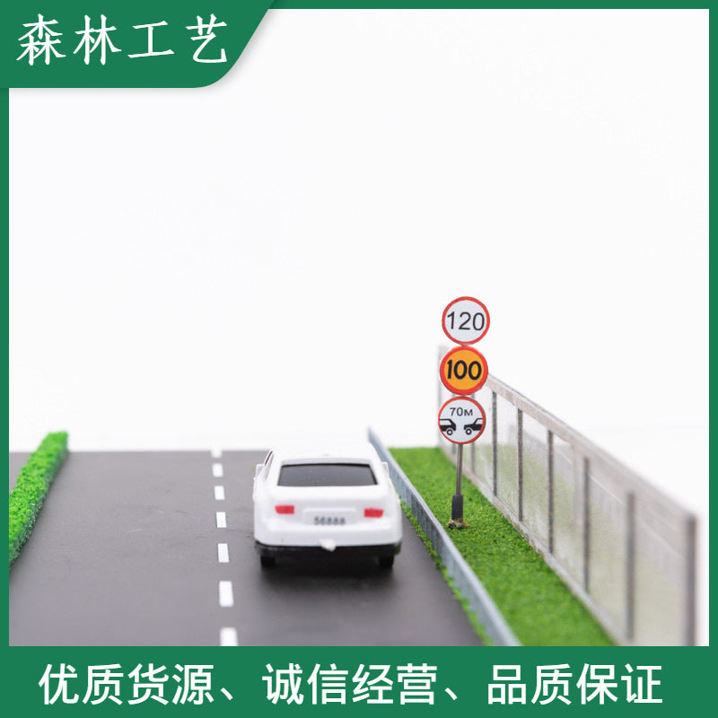 Miniature Traffic Sign Set for DIY Sand Table Micro Landscape