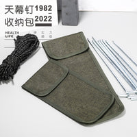 Portable Oxford Cloth Tent Peg Storage Bag for Outdoor Camping