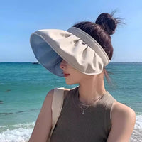 UV Protection Foldable Sun Visor Hat for Cycling and Outdoor Activities