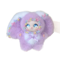 Plush Big-Eared Bunny Keychain Pendant for Bags and Gifts