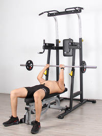Commercial Grade Adjustable Pull-Up Bar Dip Station Multi-Functional Home Gym Fitness Equipment