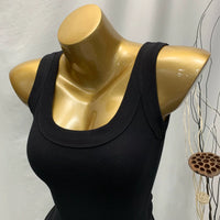 U-Neck Wide Strap Slimming Camisole Tank Top with Underarm Coverage