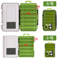 Portable Double-Layer Fishing Lure and Tackle Box for Small Accessories