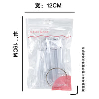 50PCS Sector Nail Art Color Display Palette for Gel Polish Practice and Swatching