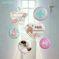 POIVREE Vintage Badge Brooch Pin for Decoration