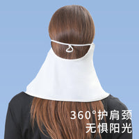 2024 UV Protection Sun Hat with Integrated Face Mask and Neck Flap for Full Coverage