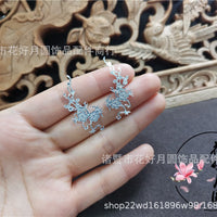 Miniature Doll Hair Ornaments - Floral, Phoenix Tail, Butterfly Designs for OB11 and Barbie Dolls