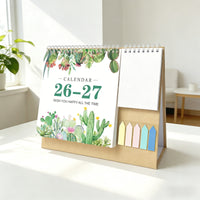 2026-2027 Desktop Calendar Planner with Daily Schedule and Memo Pad