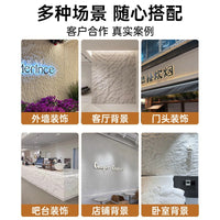 Flexible Stone Wall Panels PU Faux Travertine Tiles for Interior & Exterior Decor