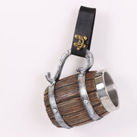 Medieval Knight Belt Mug Holder Viking LARP Festival Costume Accessory