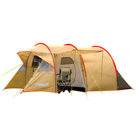 Double Layer Tunnel Tent for Outdoor Camping, Large Space, Rainproof, Sunshade, Mosquito Net