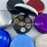 Portable Aluminum Round Coin Holder and Organizer