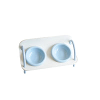 Elevated Ceramic Pet Bowls with Stand for Cats and Small Dogs, Anti-Vomit and Spill-Proof Food Water Feeder