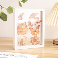 Transparent Wooden Photo Frame with Double-Sided Acrylic for Plant and Animal Specimens