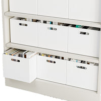 Household Storage Bins with Lids for Clothes, Toys, and Snacks - Plastic Organizer Boxes for Wardrobes and Cabinets