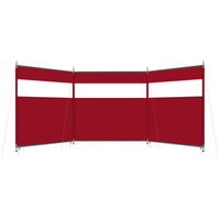 Outdoor Camping Windbreak Screen for Winter Picnics & BBQ, Foldable Fire Pit Wind Shield