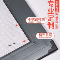 DIY Retractable Stainless Steel Pet-Proof Window Screen with Aluminum Frame